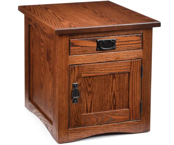 Enclosed Mission End Table