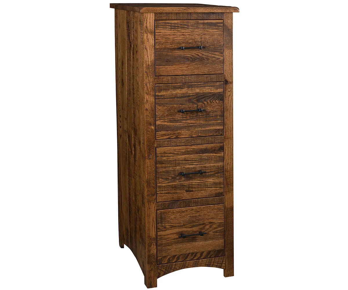 Barn Floor 4 Drawer File Cabinet
