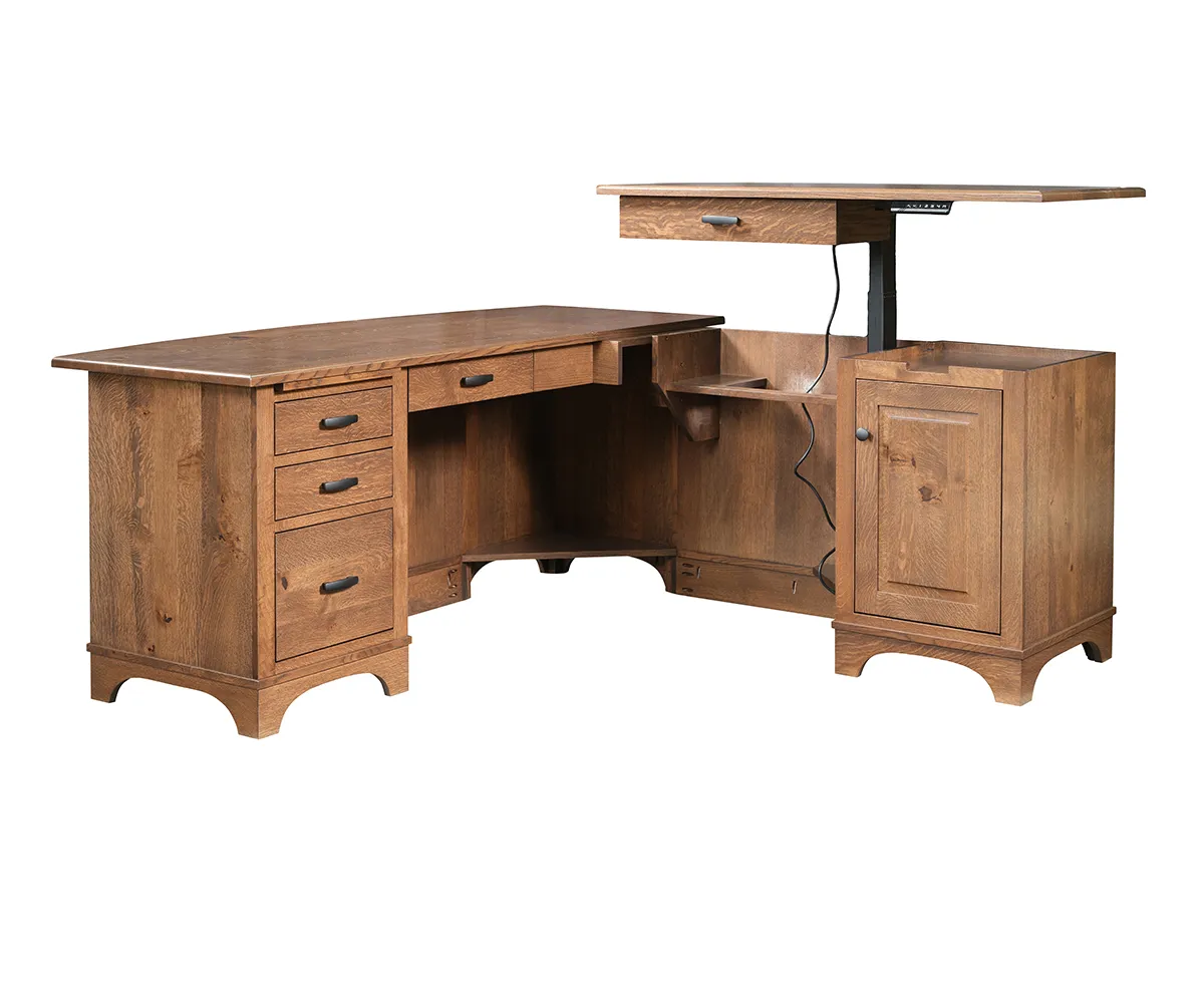 Finley L Corner Desk With Lift