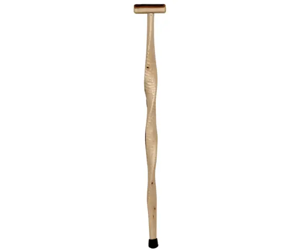 Twisted Hickory Ripple Cane with Handle