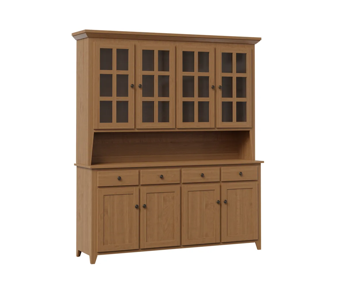 Shaker 4 Door Hutch