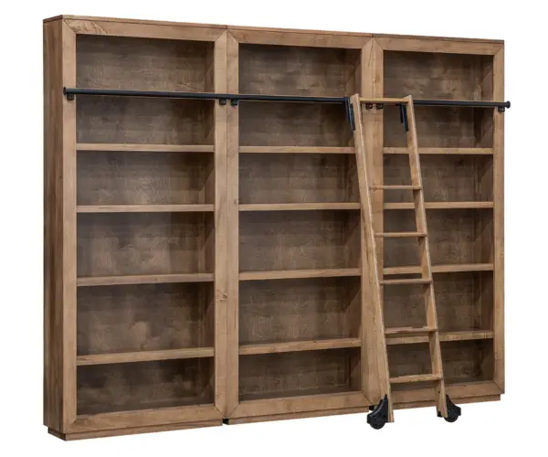 Lexus Rolling Ladder Bookcase with Ladder