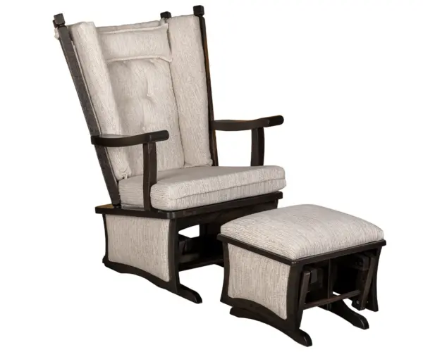 Ashland Inlay Regular Glider and Ottoman