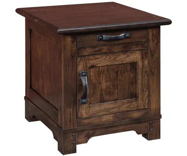 Farmhouse Enclosed End Table
