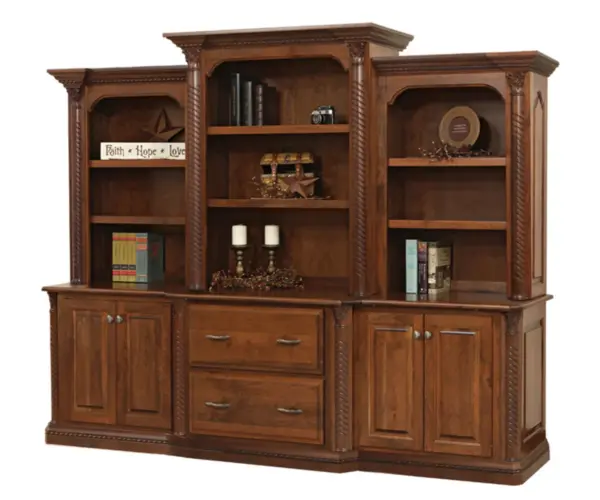 Lexington 98" Base and Three Piece Hutch