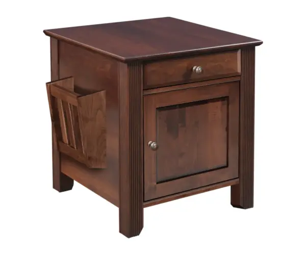 Arlington Enclosed End Table with Magazine Rack