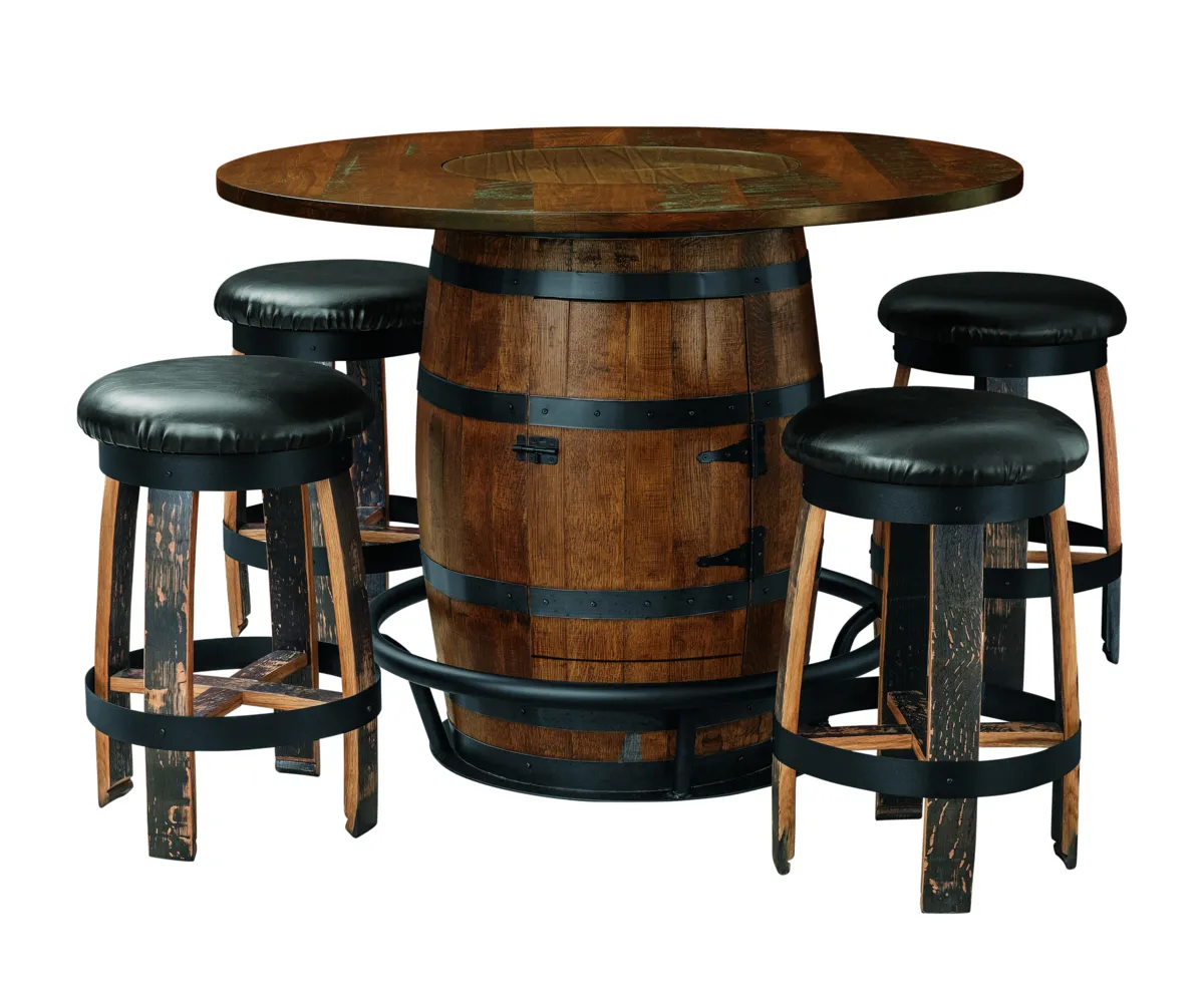 26" Swivel Barrel Bar Stool - Image 2