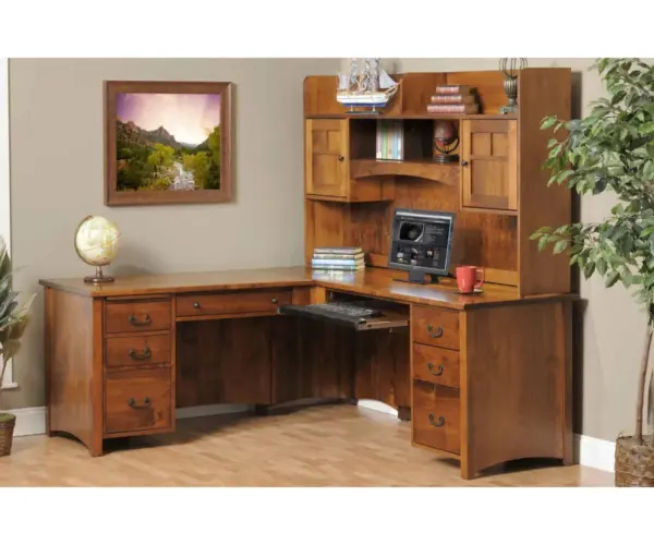 Rivertowne L Desk With Hutch