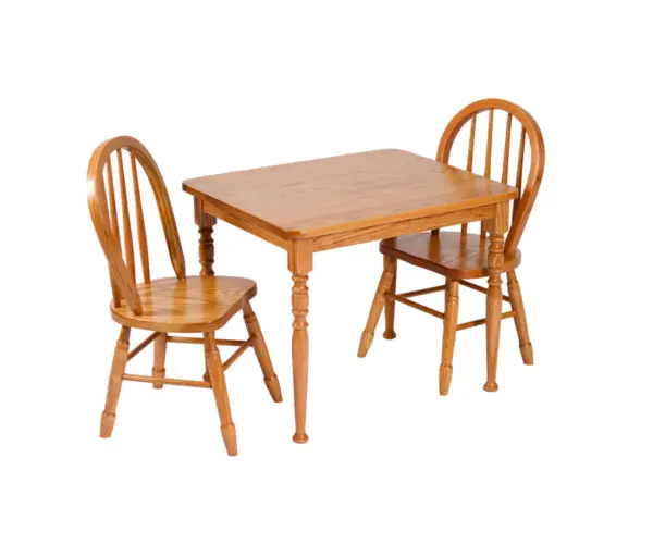 Kids Rectangle Table and 4-Spindle Chair