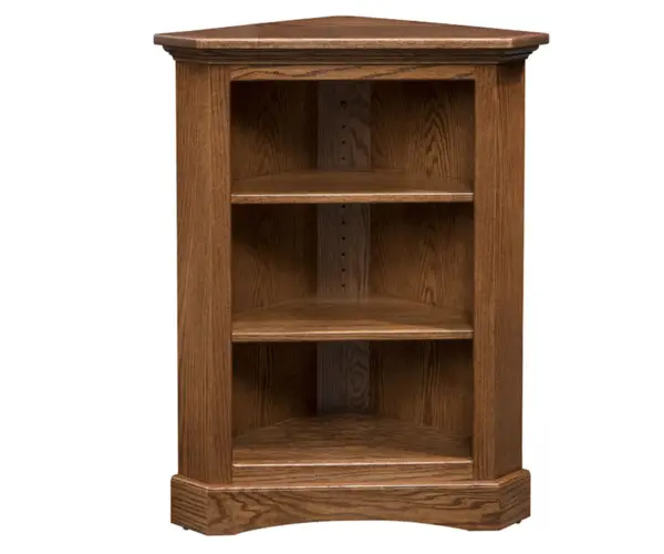 36" Corner Bookcase