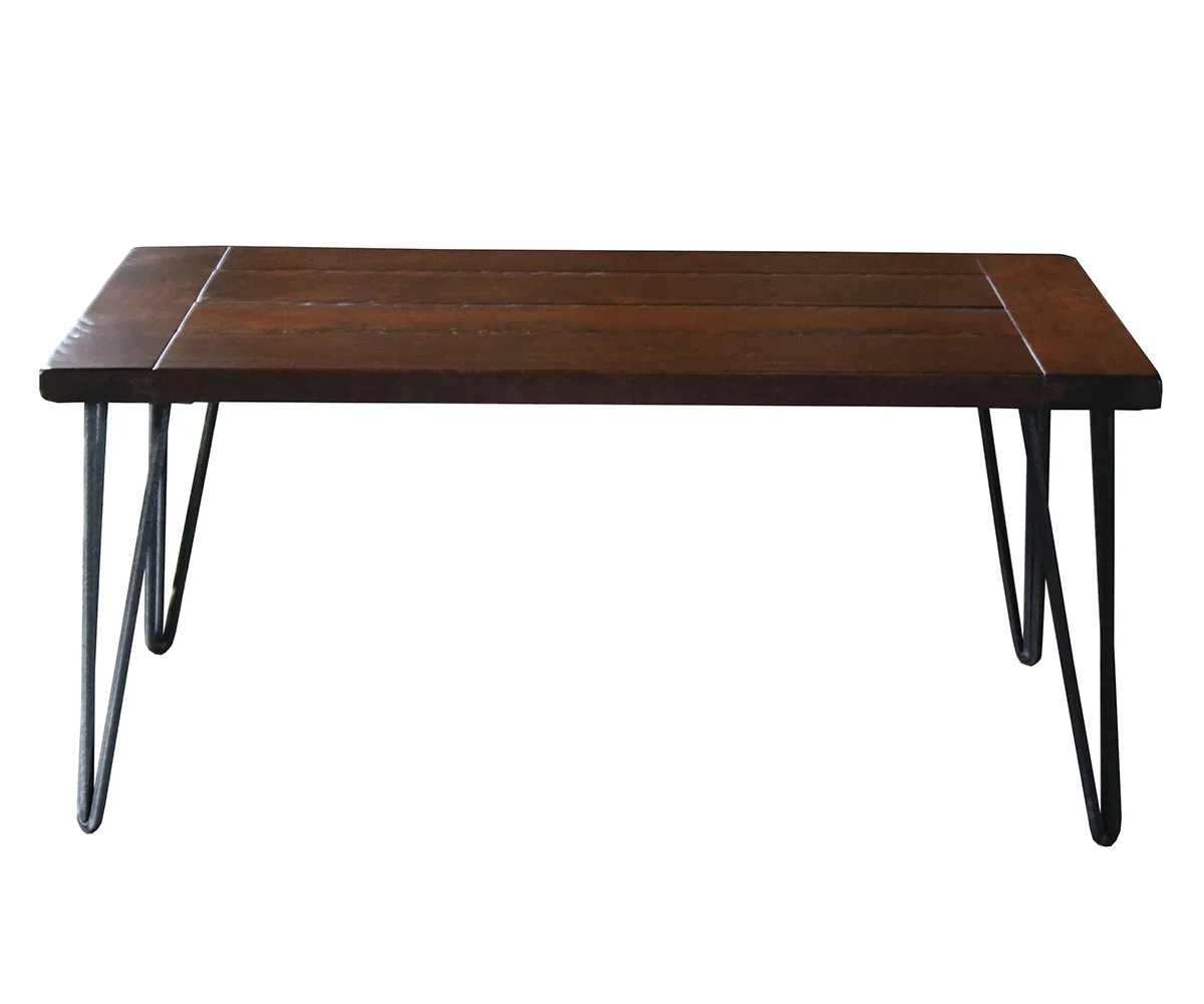 Seneca Coffee Table With Iron Base