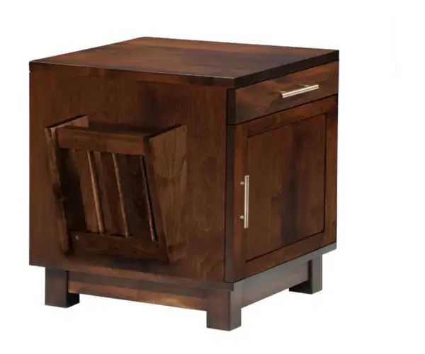 La-Salle Urban Enclosed End Table with Magazine Rack