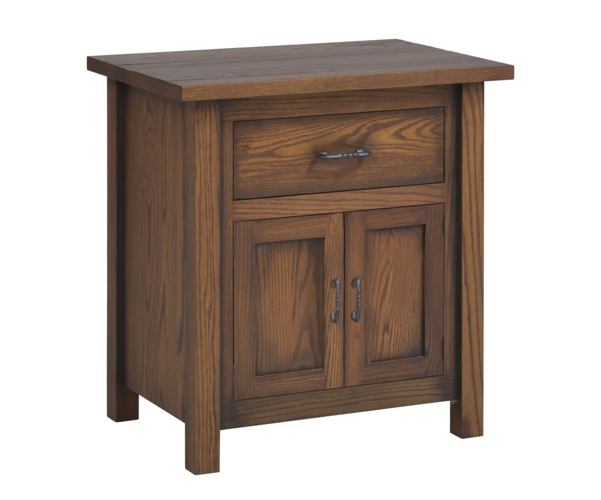 Mountain Lodge Nightstand With Doors