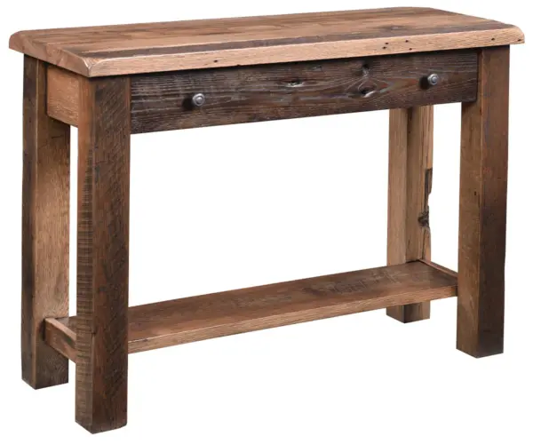 Reclaimed Post Mission Sofa Table
