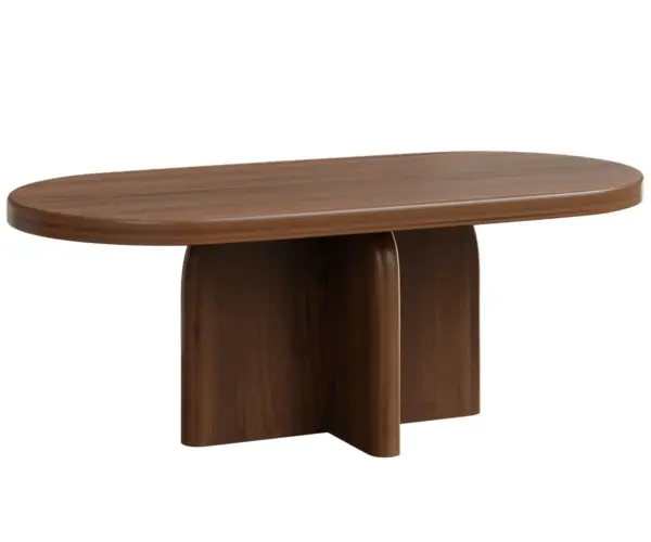 Durham Coffee Table Single Pedestal
