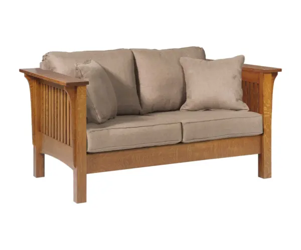 Mission Love Seat With Reversible Cushions