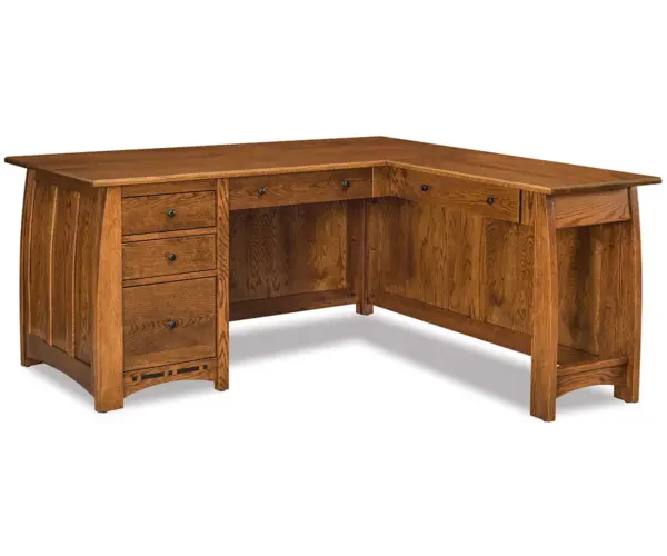 Boulder Creek L Desk - 66"W