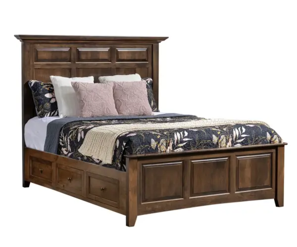 Albany Mantel Panel Bed with Drawer Units