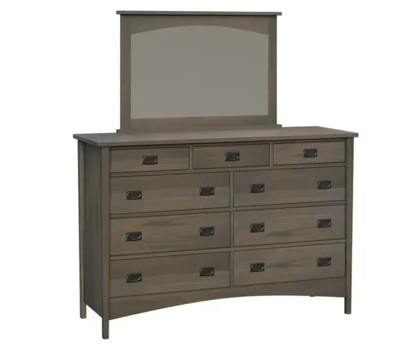 Arts & Crafts High 9 Drawer Dresser