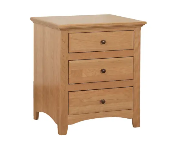 Salem Three Drawer Nightstand
