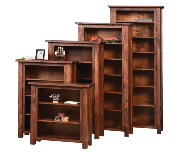 Hand Hewn Bookcases