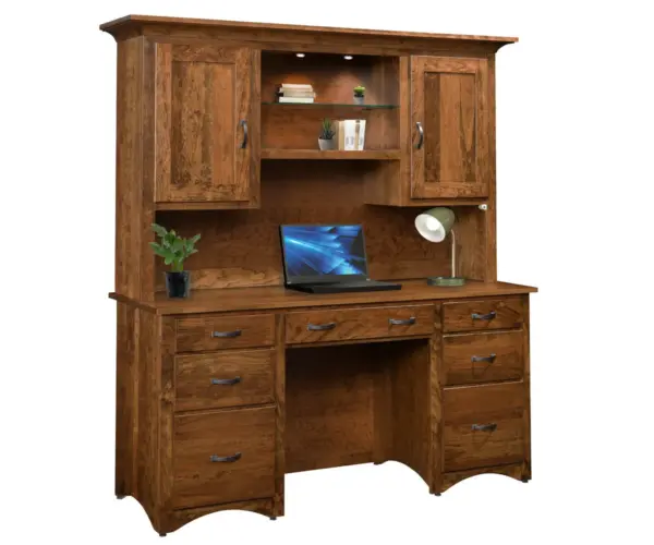 Shaker Desk With Hutch