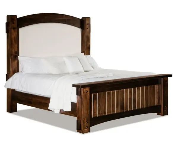 Timbra Bed With Fabric Headboard