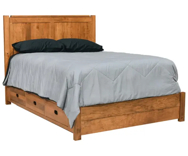 Bradford Panel Bed With Storage Rails