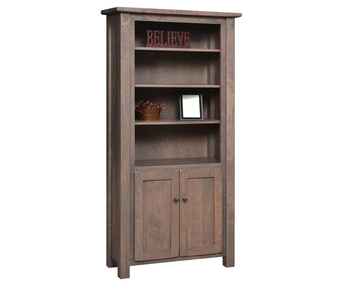 Barn Floor Bookcase with Doors