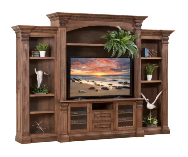 Montereau Entertainment with Side Bookcases