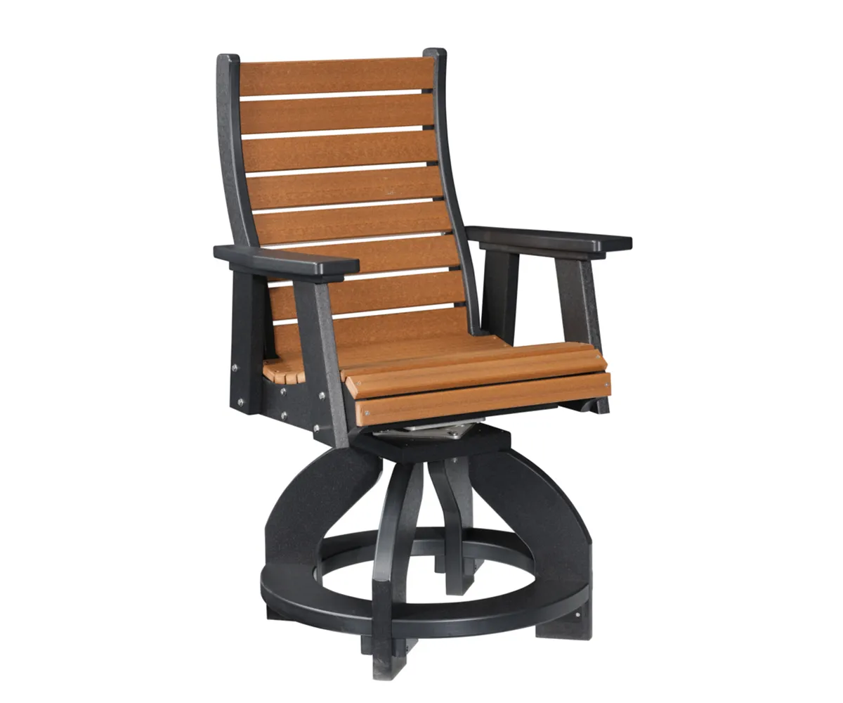 Trellis Back Swivel Chair Balcony - Small