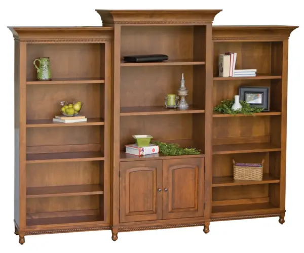 Henry Stephens Three Piece Bookcase with Two Doors