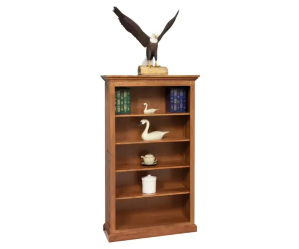 4 Shelf Raised Panel Bookcase