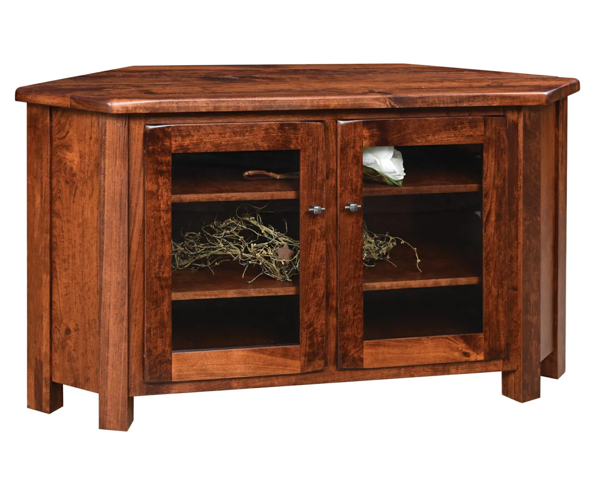 Barn Floor Corner TV Stand