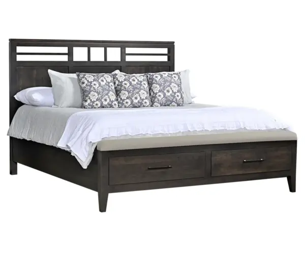 Oslo Panel Bed With Footboard Storage And Bench