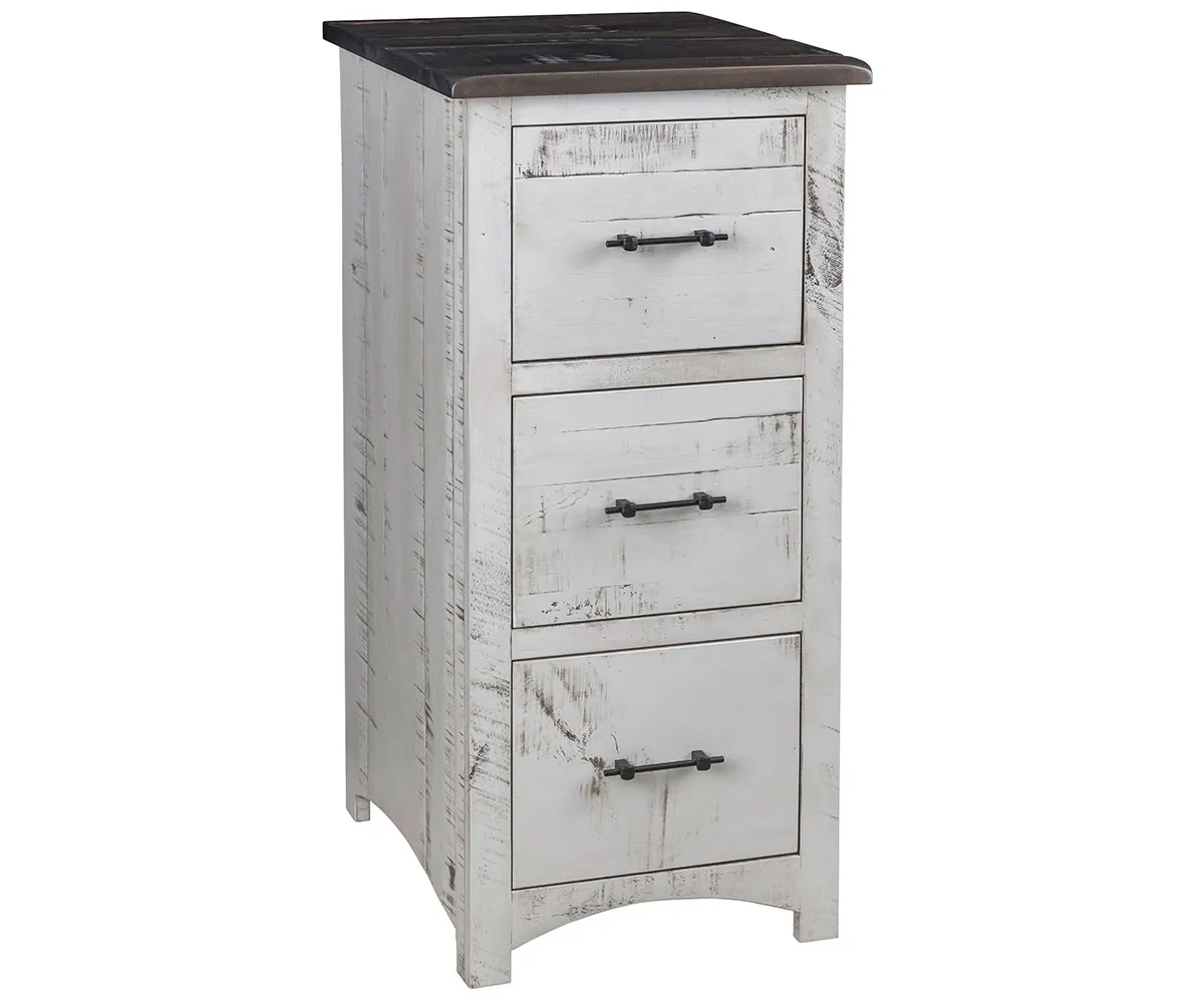 Barn Floor 3 Drawer File Cabinet
