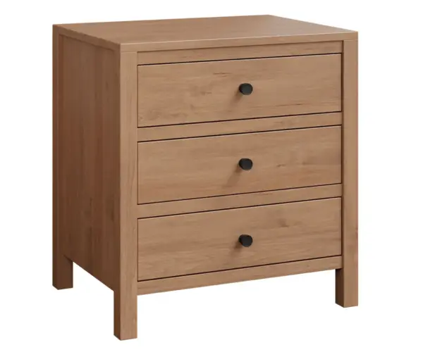 Amanda 3 Drawer Nightstand