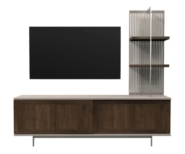 Ambiance Double Sliding Door Media Unit