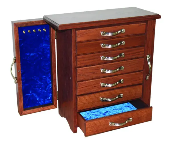 7-Drawer Jewelry Chest with Wings