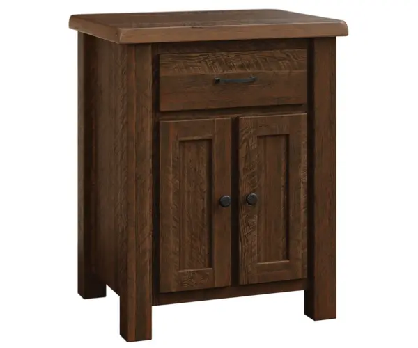 Reclaimed Post Mission 2 Door Nightstand