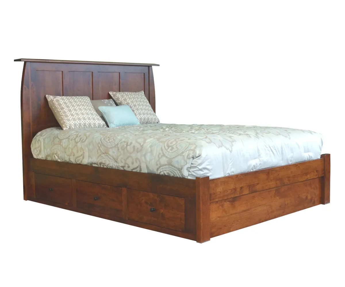 Bordeaux Panel Bed With Drawer Units