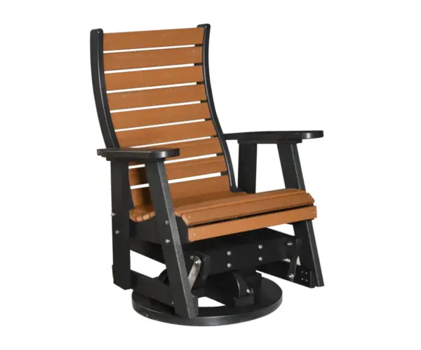 Trellis Back Swivel Glider