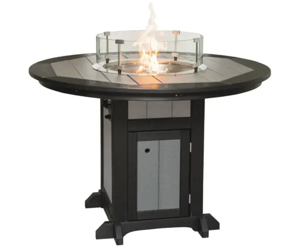 Round Counter Height Fire Pit Table