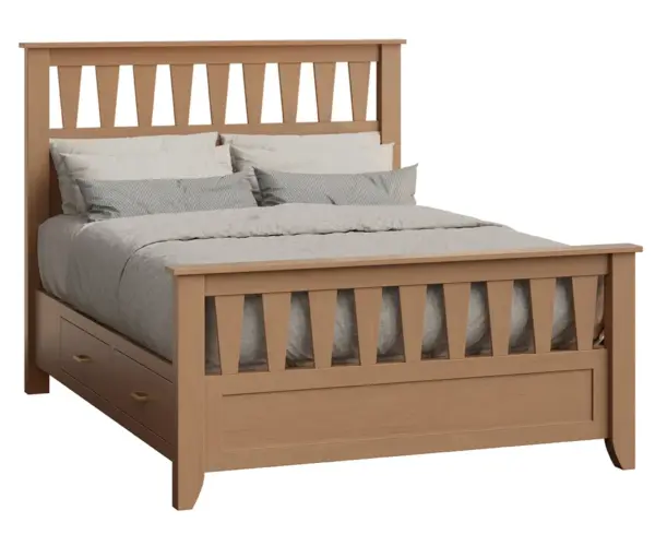 Jackson Slat Bed With Drawer Unit
