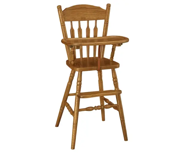 Post Plain Back Highchair