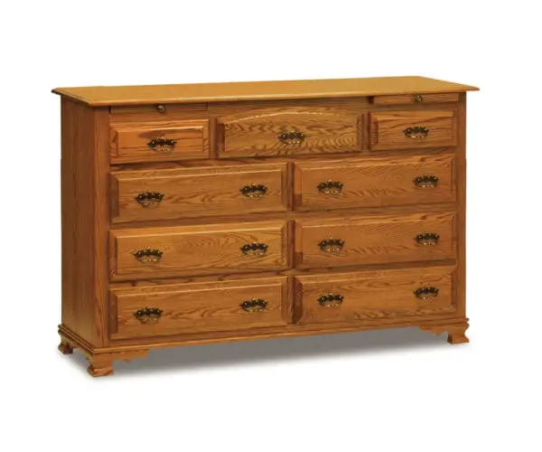 Heritage 9 Drawer Dresser With Jewelry Drawers