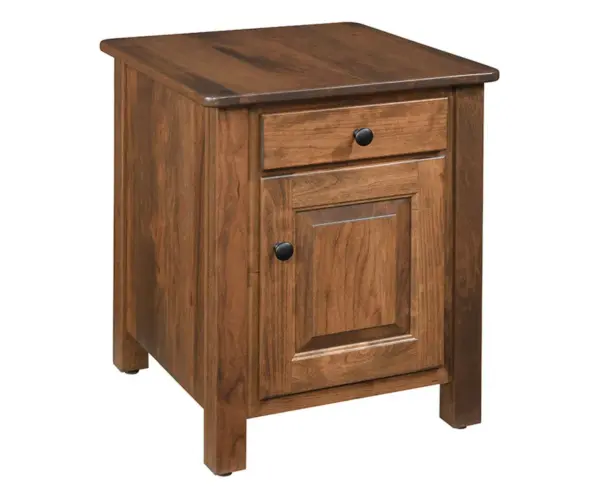 Country Enclosed End Table
