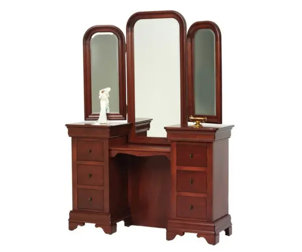 Louis Phillipe Vanity and Dressing Bench