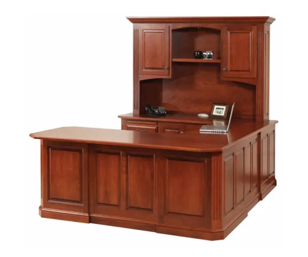 Buckingham U-Shape Desk and Hutch