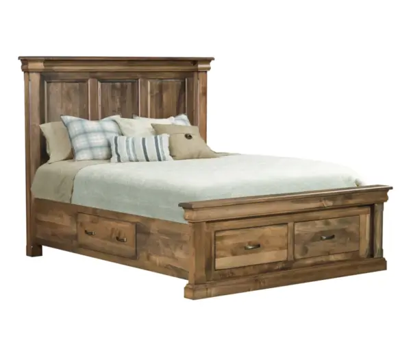 Hampton Bed With Storage Footboard And Storage Rail